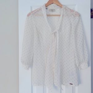 Sheer Polka Dot Guess Blouse